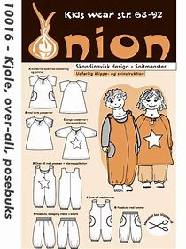 Onion 10016- Kjole, overall og posebukse (str 68-92)