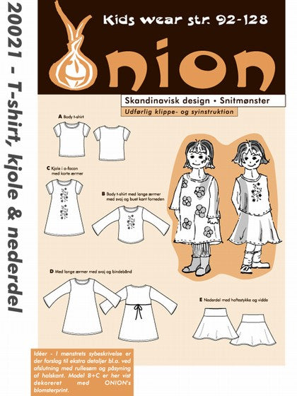 Onion 20021- T-skjorte, genser, kjole og skjørt ( str92- 128)