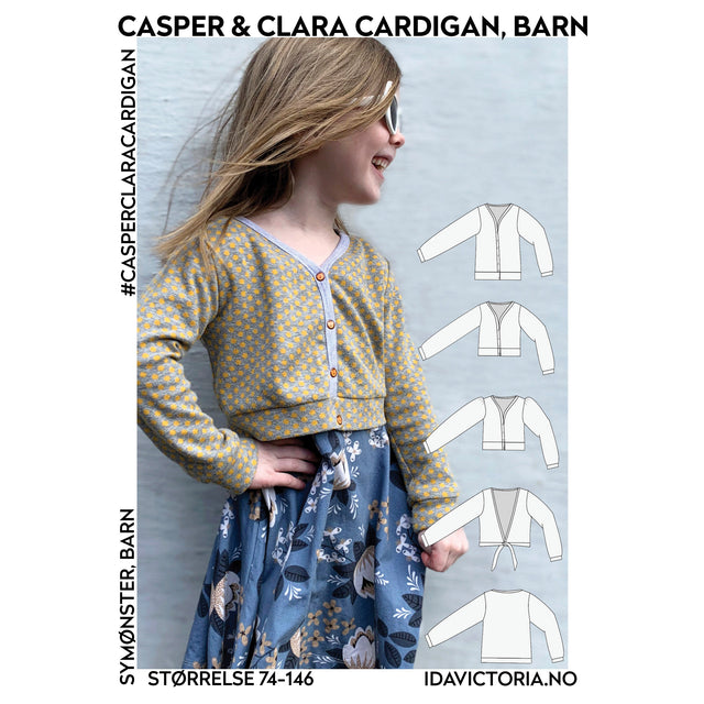 Casper & Clara Cardigan, barn str 74- 146