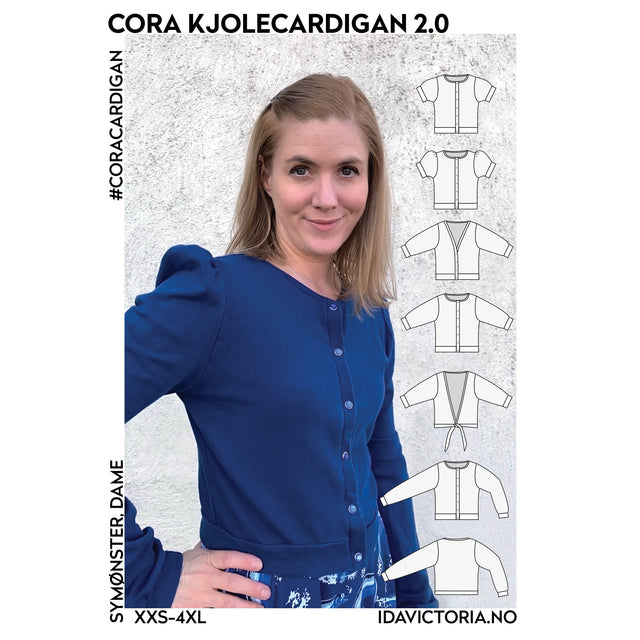 Cora Kjolecardigan str xxs- 4xl