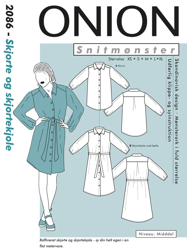 Onion mønster  - Skjorte & skjortekjole- 2086