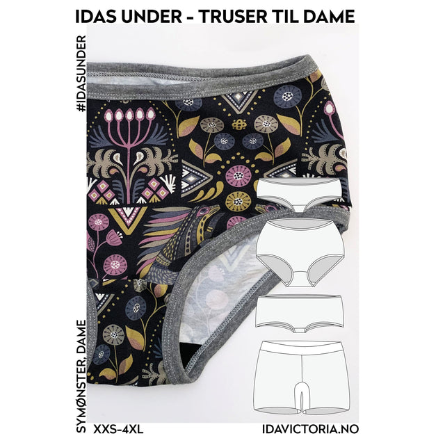 Idas Under- Truser til dame str xxs- 4xl